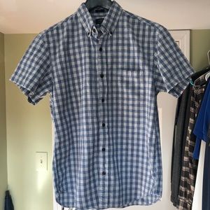 J Crew Homespun Short Sleeve Button Down